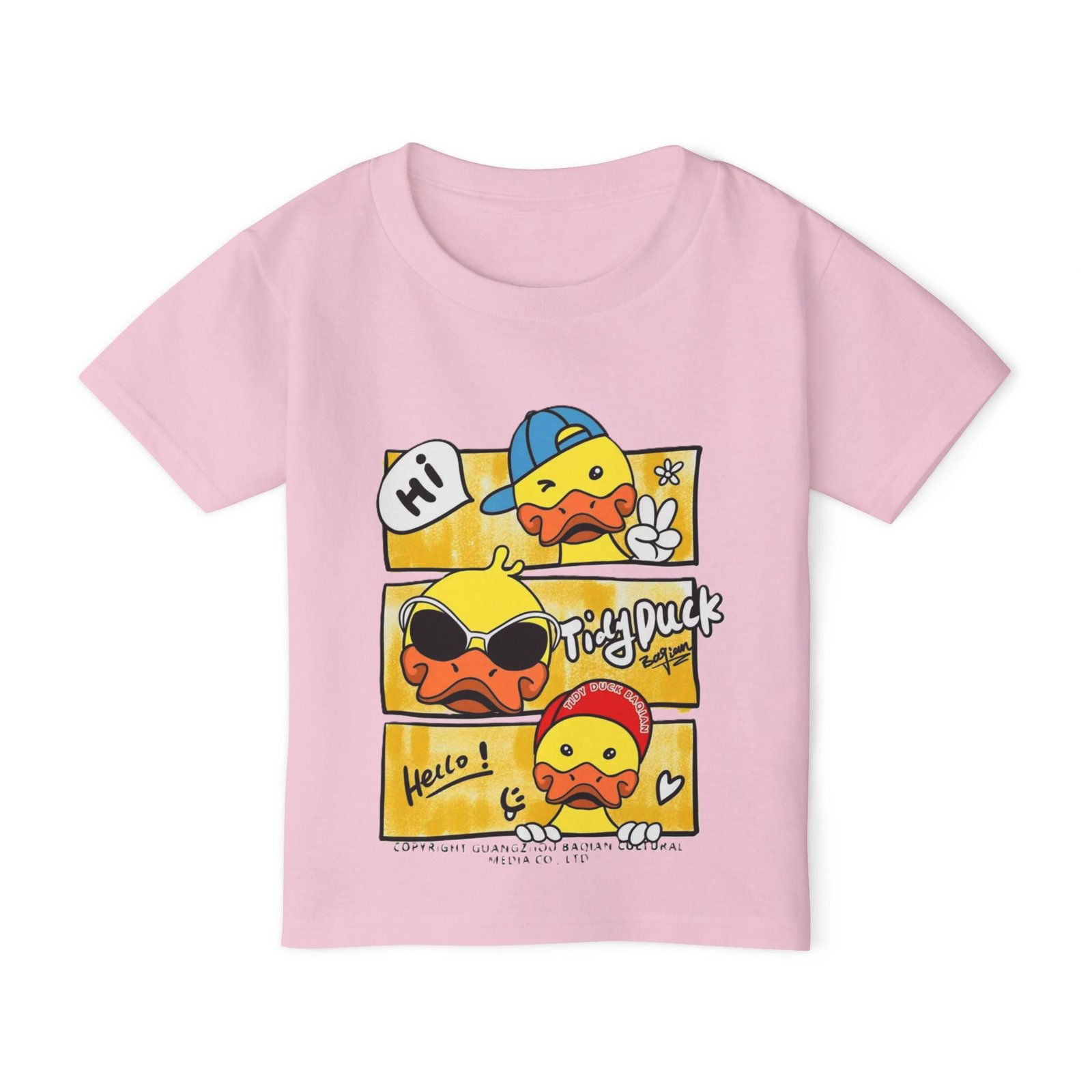Duck boy's Printed Tshirt(Baby pink) - Image 4