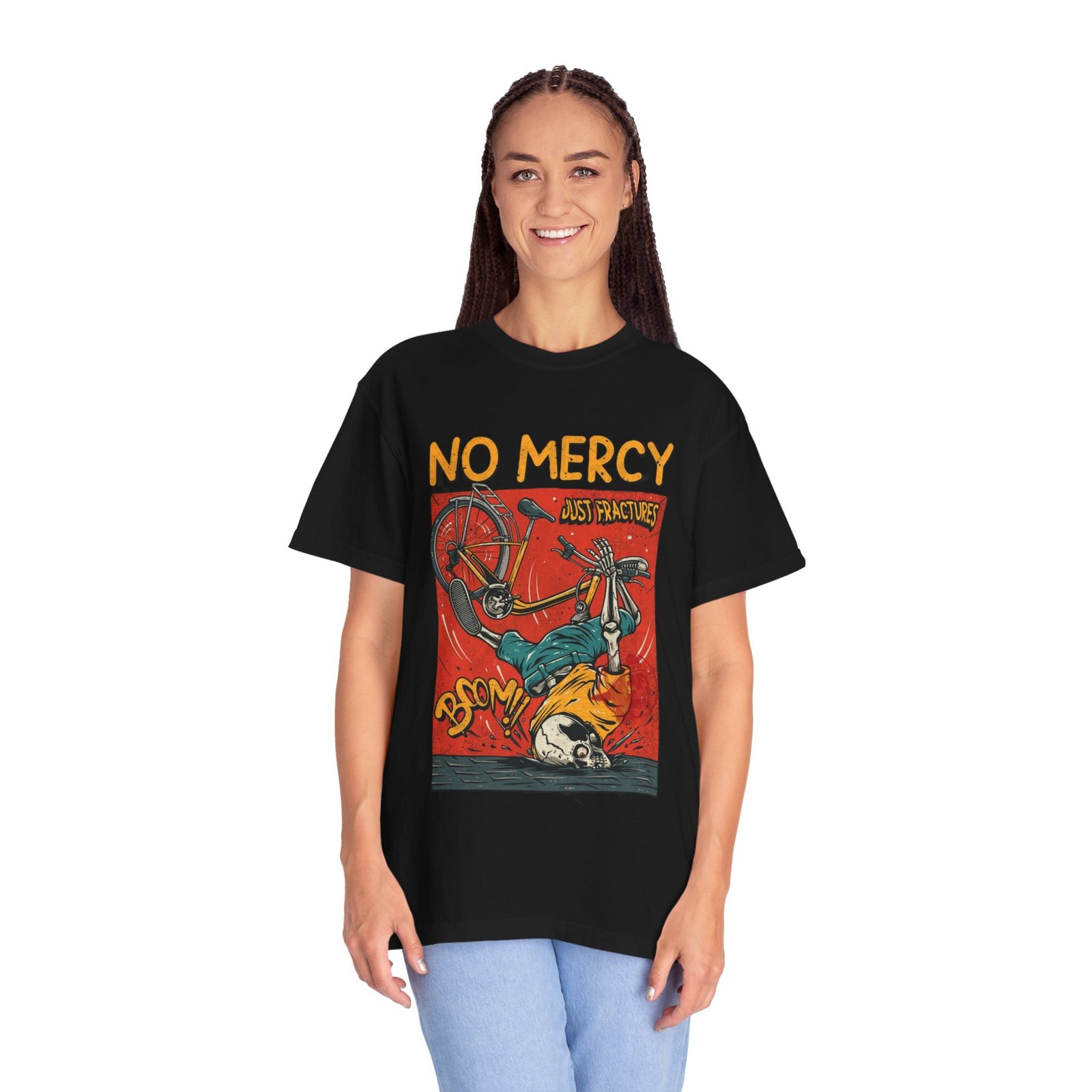 women's NO mercy Regular Printed CottonT-Shirt - Image 2