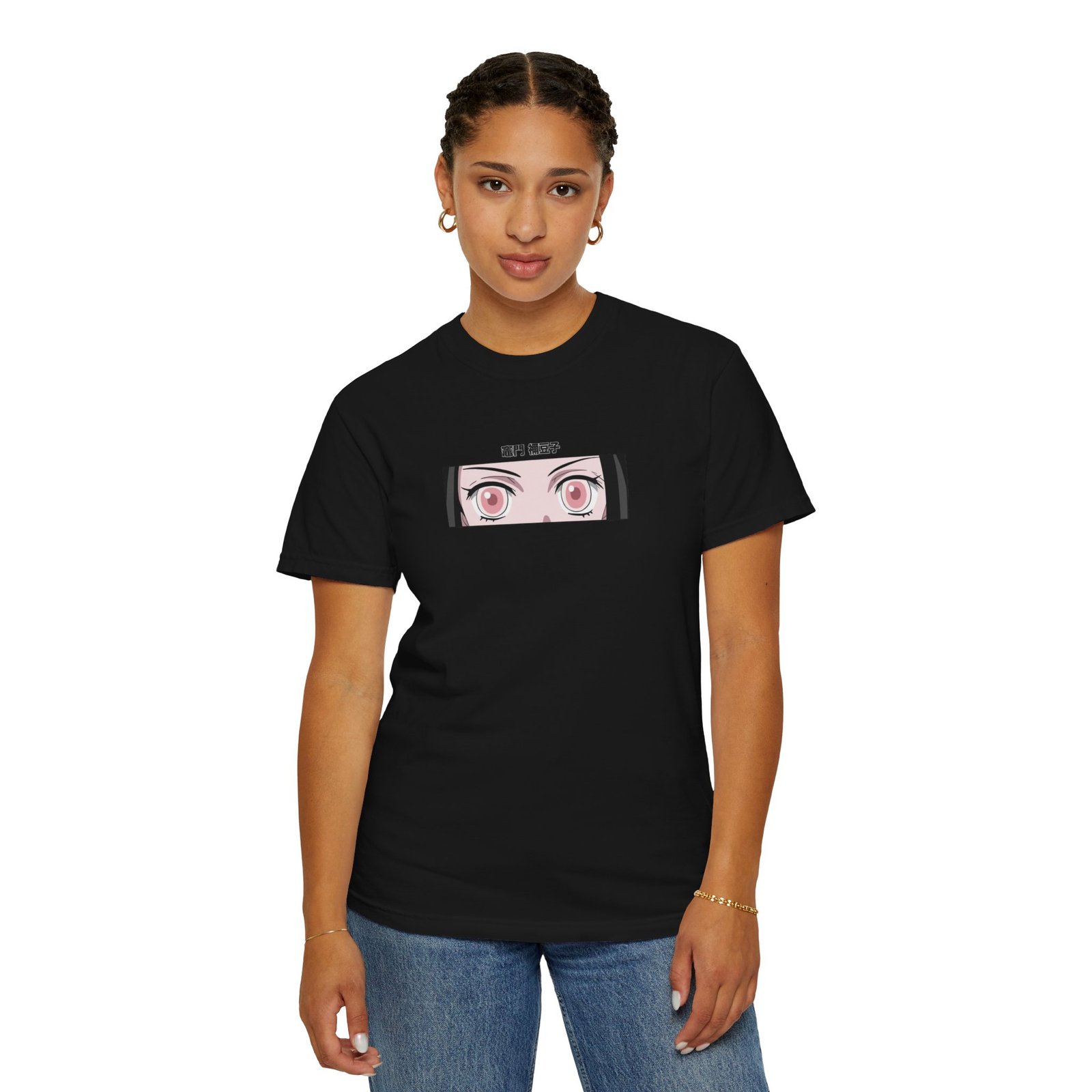 women's Regular Nezuko Eyes CottonT-Shirt - Image 2