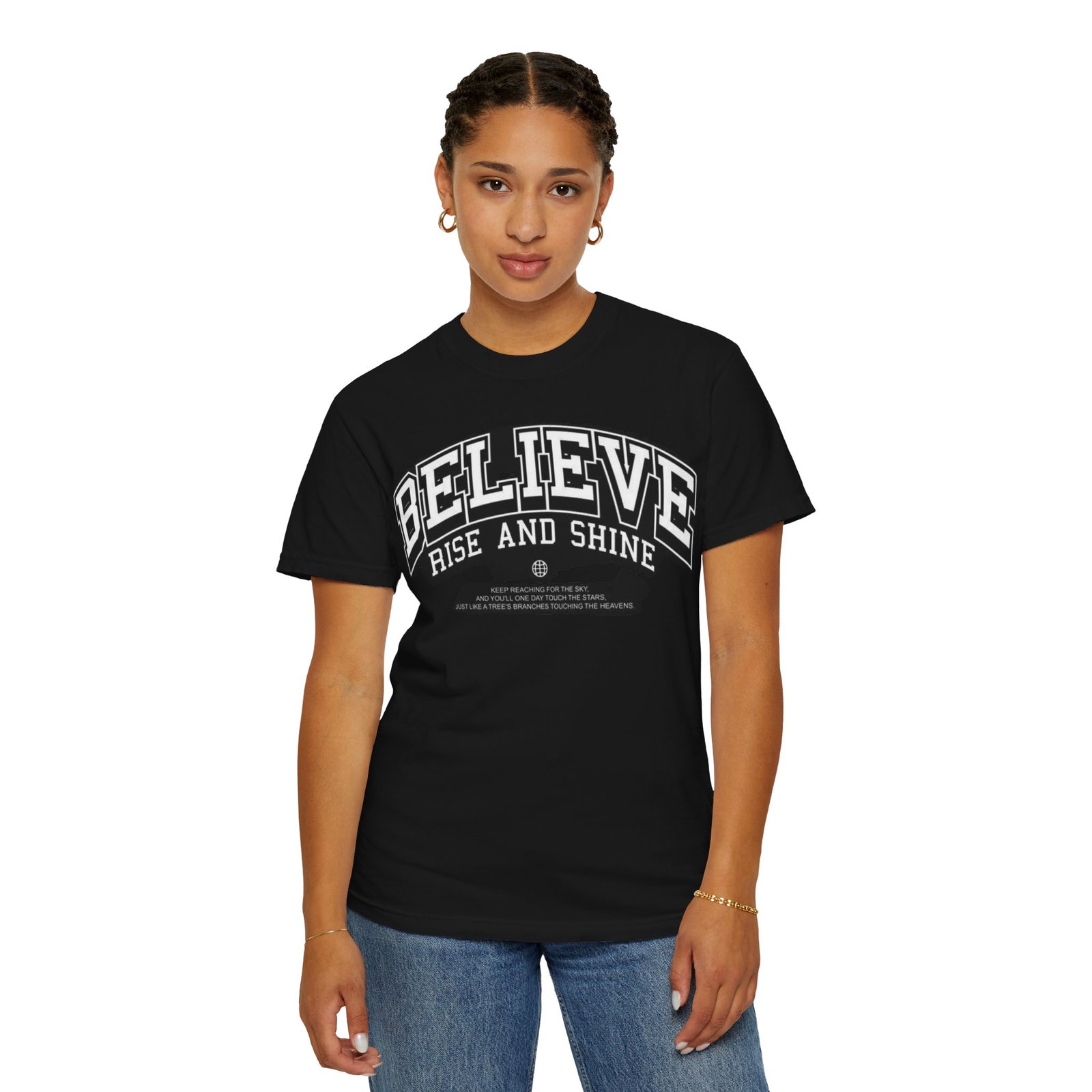Believe Women's Regular Printed CottonT-Shirt