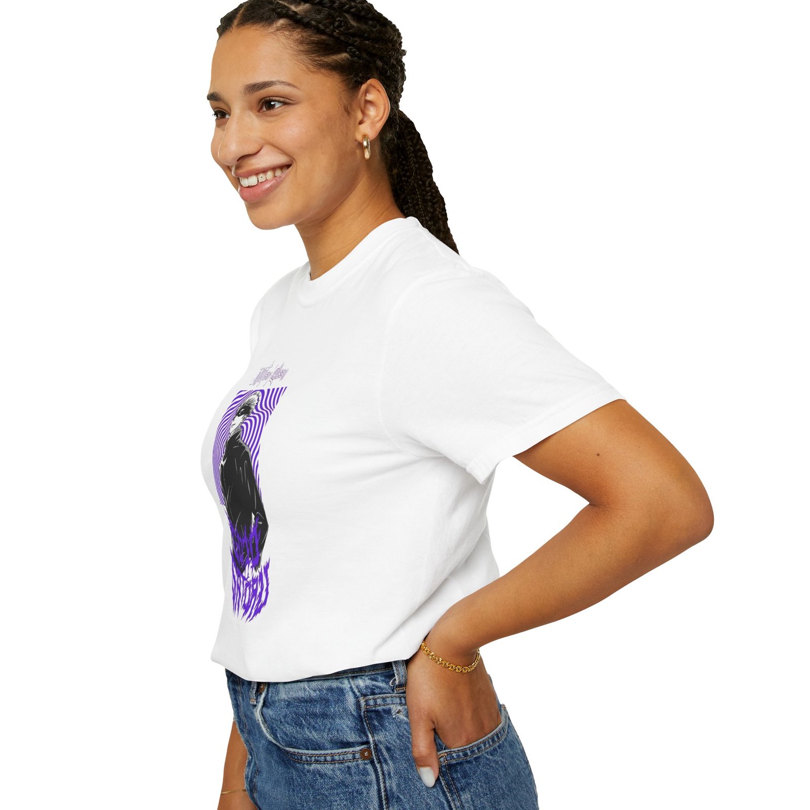 white women's Regular Printed CottonT-Shirt - Image 2