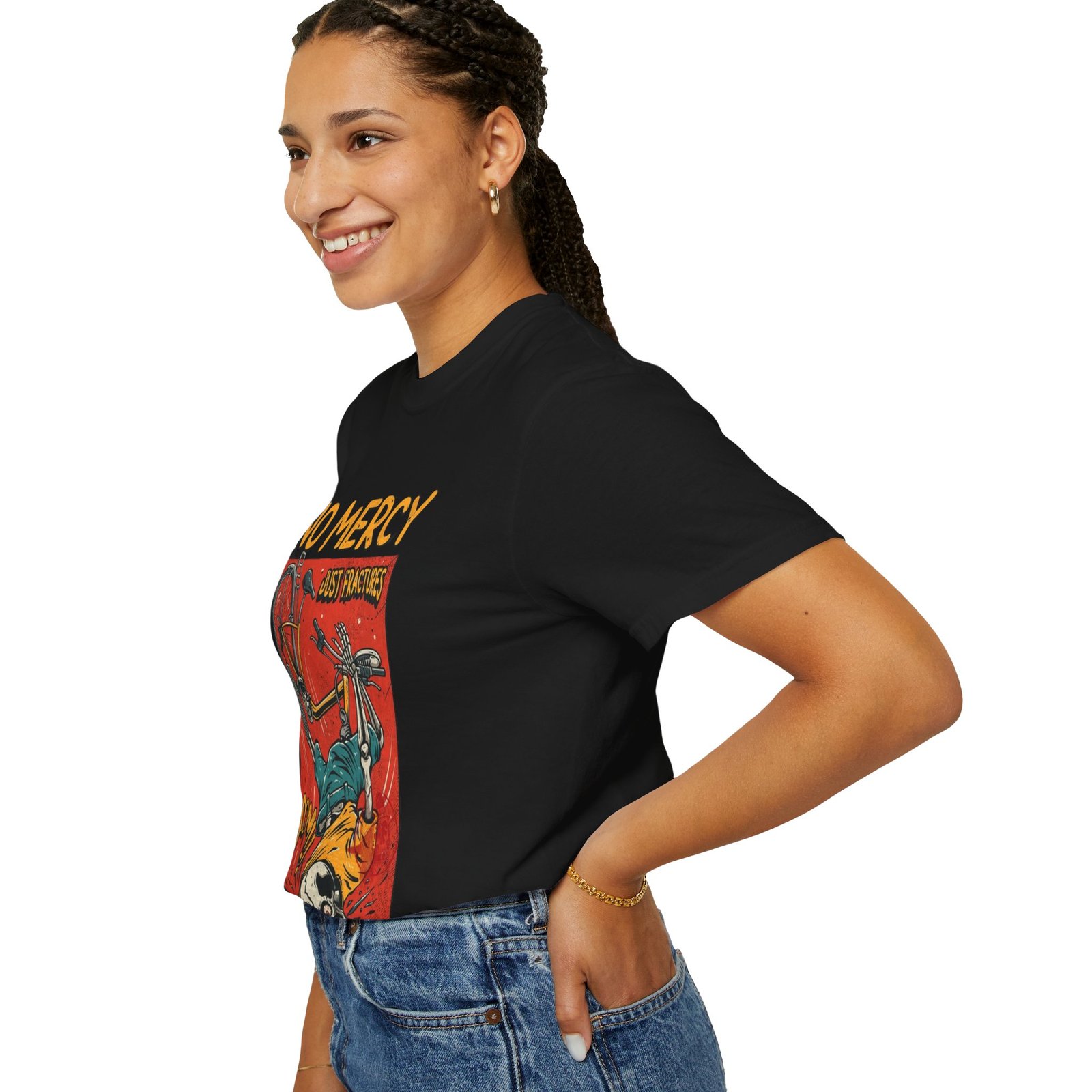 women's NO mercy Regular Printed CottonT-Shirt - Image 4