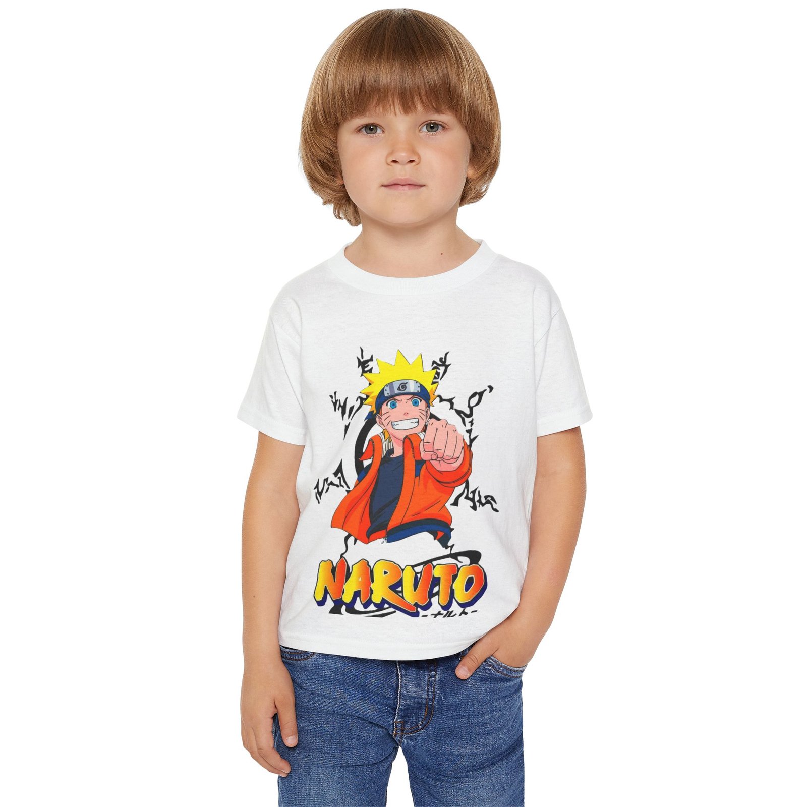 Naruto boy's Printed Tshirt(white)