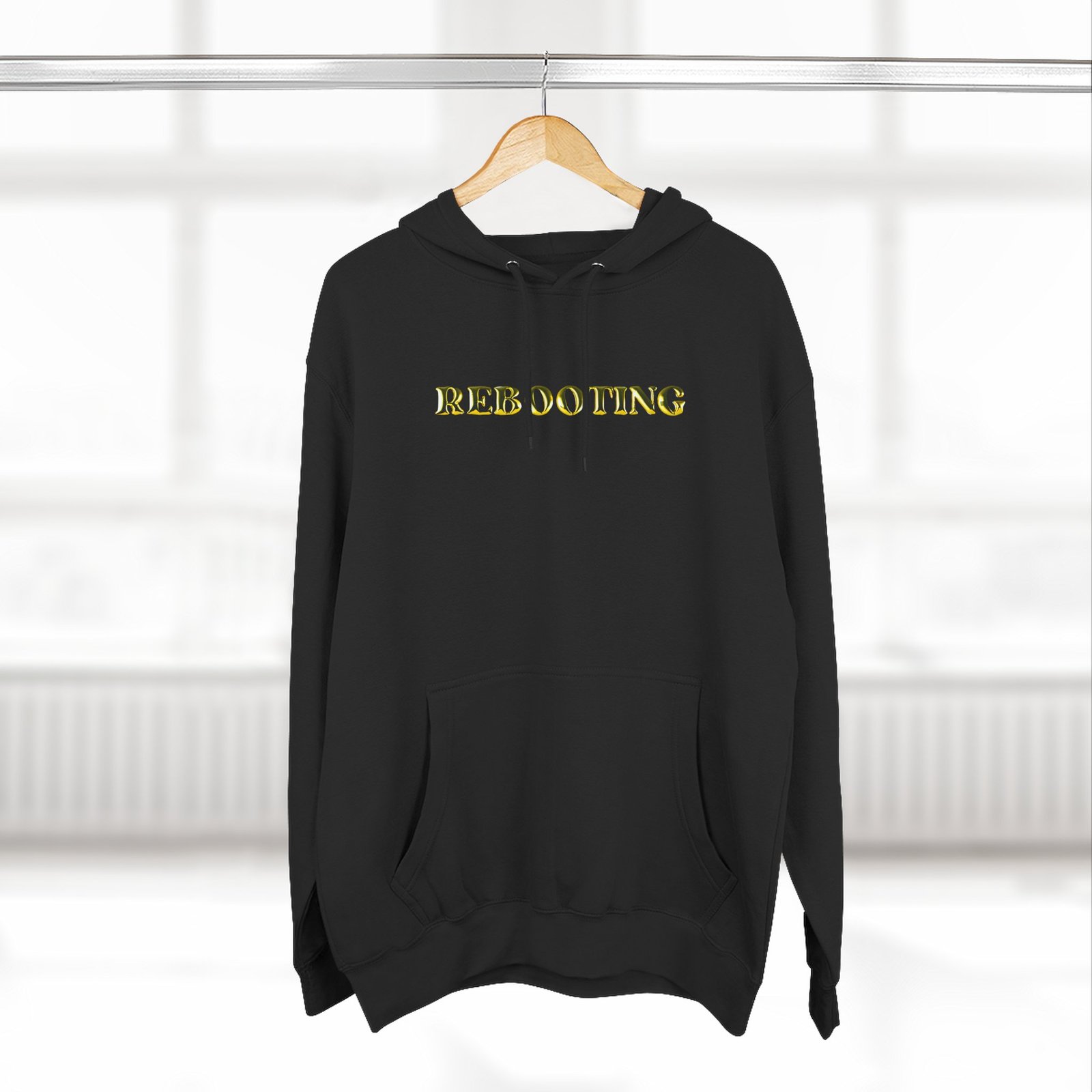 Rebooting black dropshoulder hoodie - Image 2