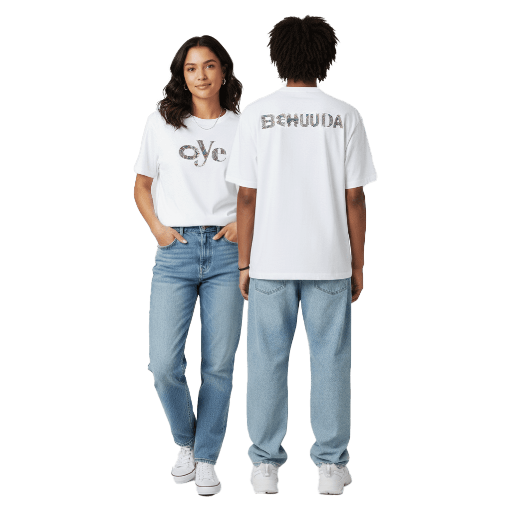 Unisex oye Behuuda printed oversized Tshirt