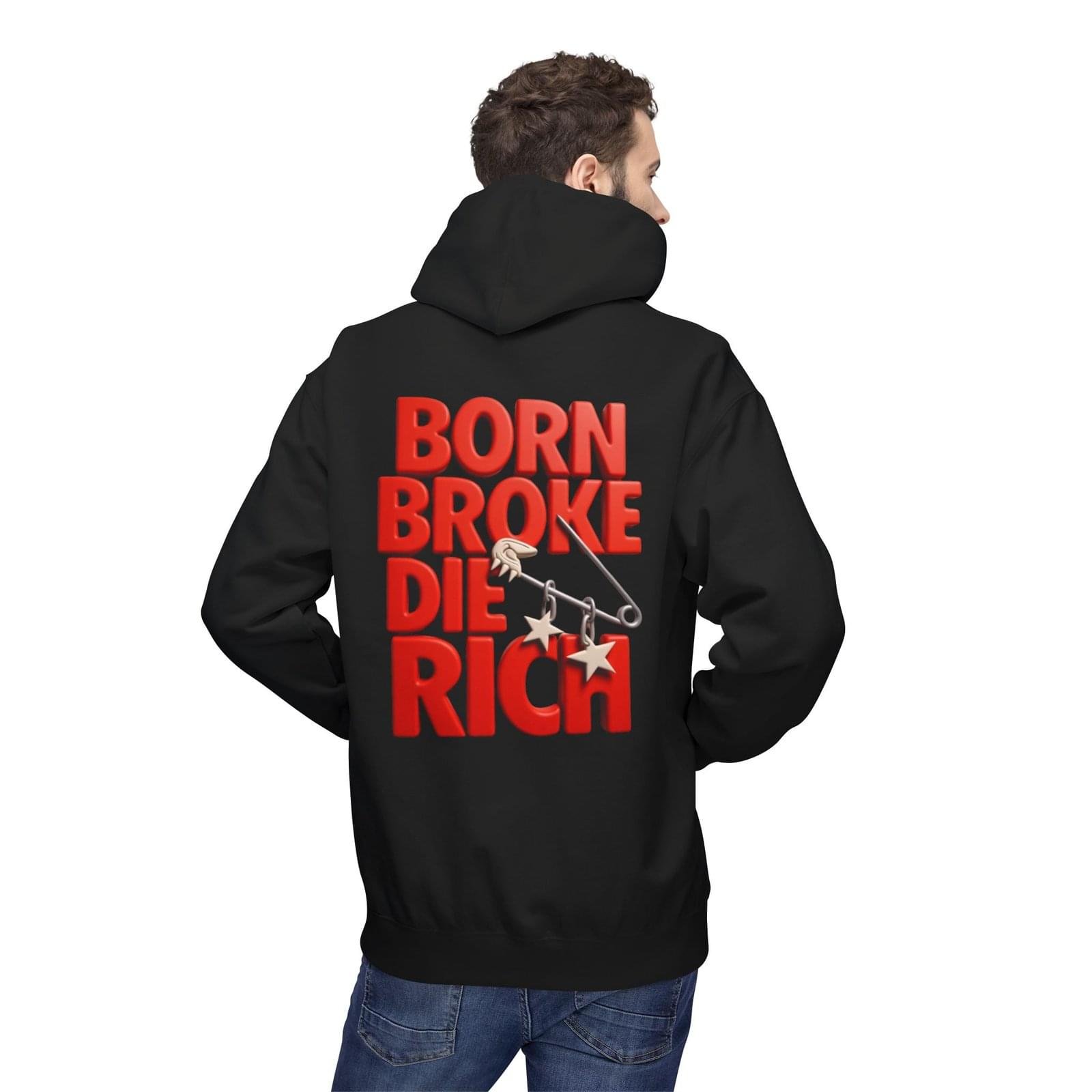 Rich black dropshoulder hoodie